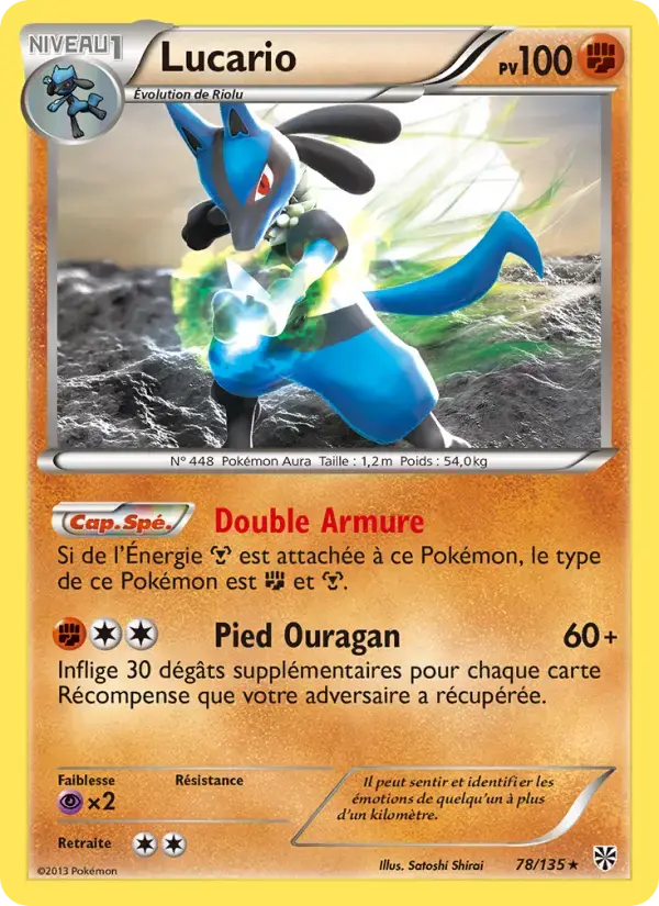 Carte Pokémon Lucario #78 — Tempête Plasma