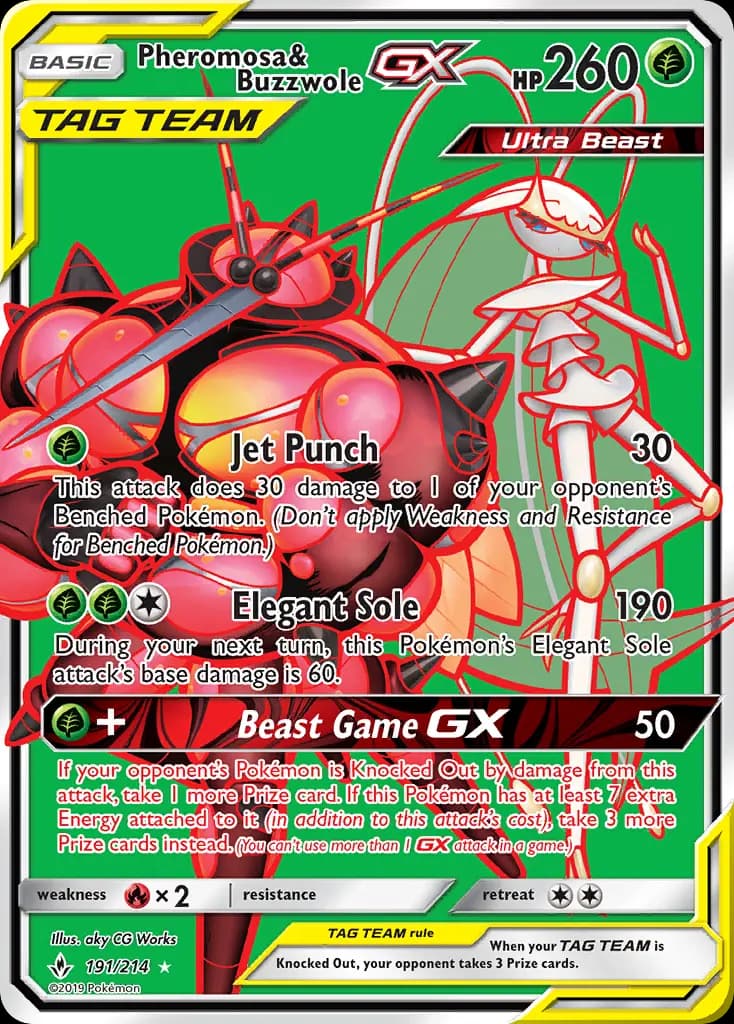 Pheromosa & Buzzwole GX #191 — Unbroken Bonds