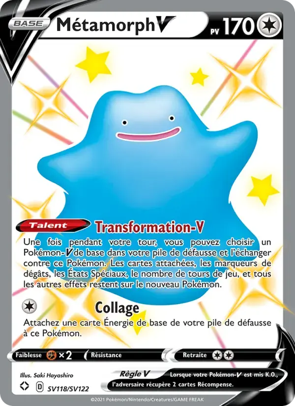 Carte Pokémon Métamorph V #SV118 — Destinées Radieuses
