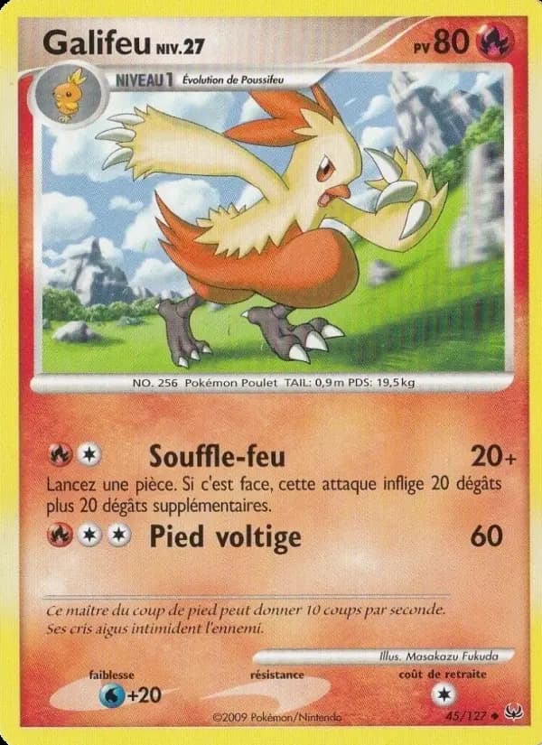 Carte Pokémon Galifeu #45 — Platine