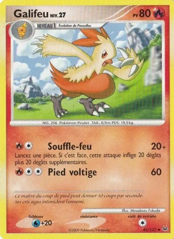 Carte Pokémon Galifeu #45 — Platine