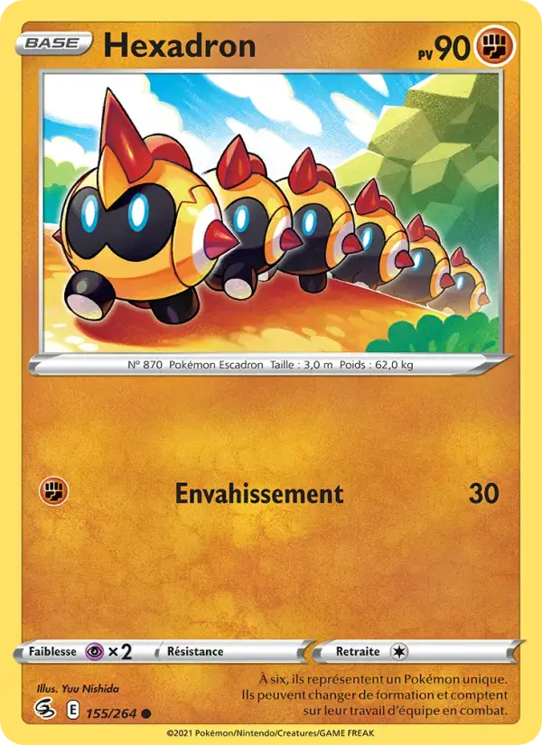 Carte Pokémon Hexadron #155 — Poing de Fusion