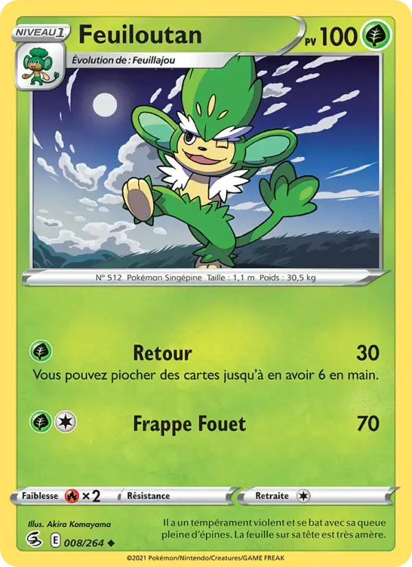 Carte Pokémon Feuiloutan #8 — Poing de Fusion