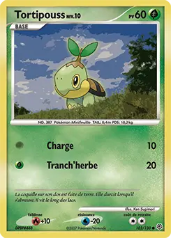 Carte Pokémon Tortipouss #103 — Diamant et Perle