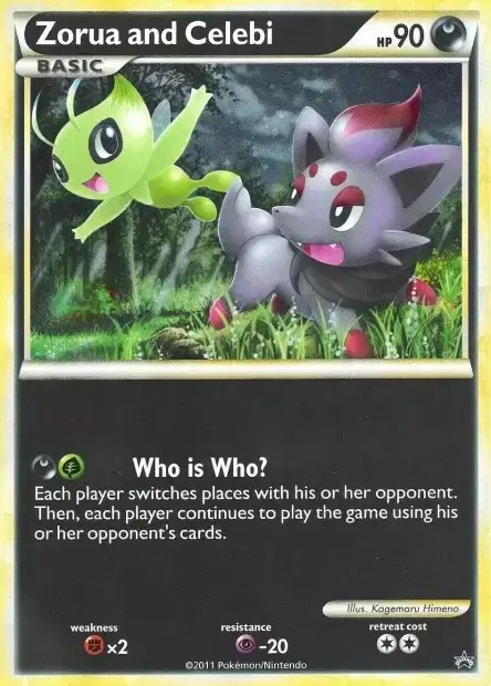 Carte Pokémon Zorua et Celebi #J026 — Jumbo