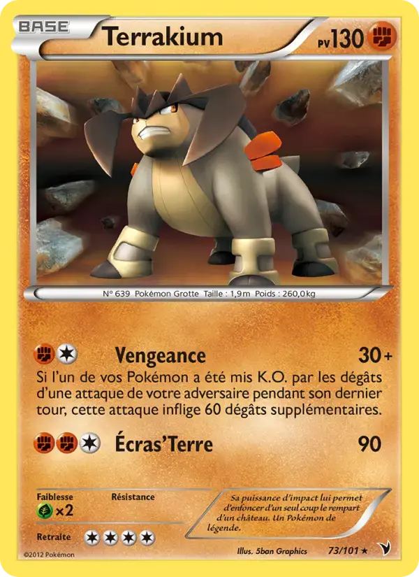 Carte Pokémon Terrakium #73 — Nobles Victoires