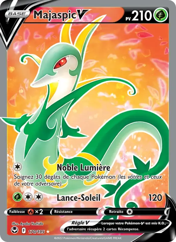 Carte Pokémon Majaspic V #170 — Tempête Argentée