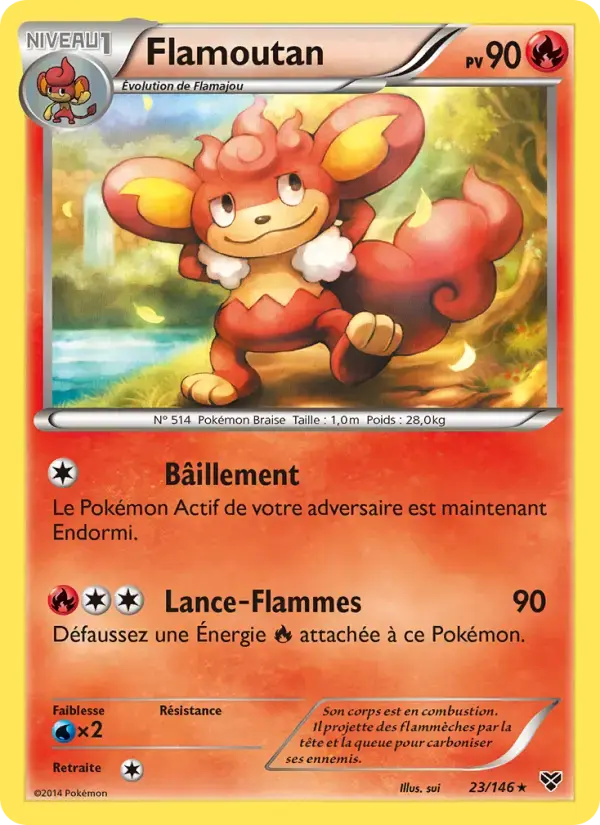 Carte Pokémon Flamoutan #23 — XY