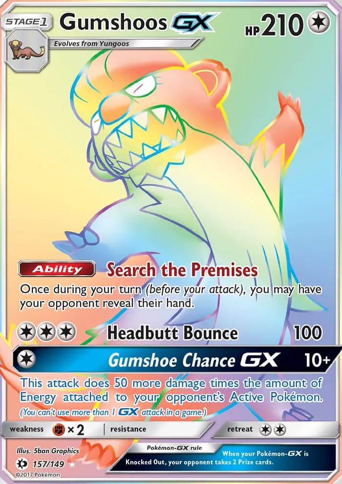 Gumshoos GX #157 — Sun & Moon