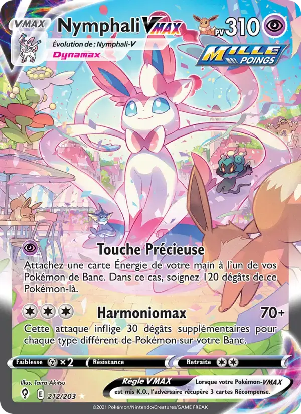 Carte Pokémon Nymphali VMAX #212 — Évolution Céleste