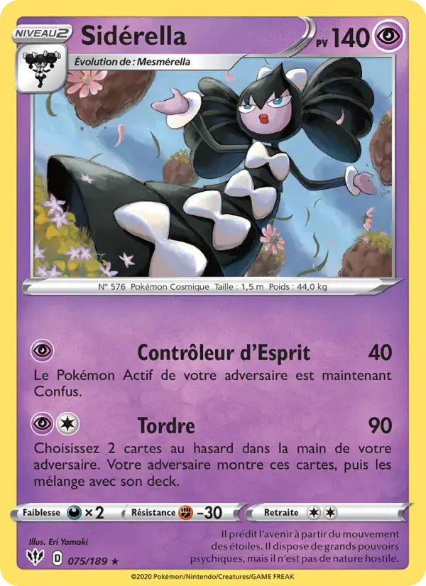 Carte Pokémon Sidérella #75 — Ténèbres Embrasées