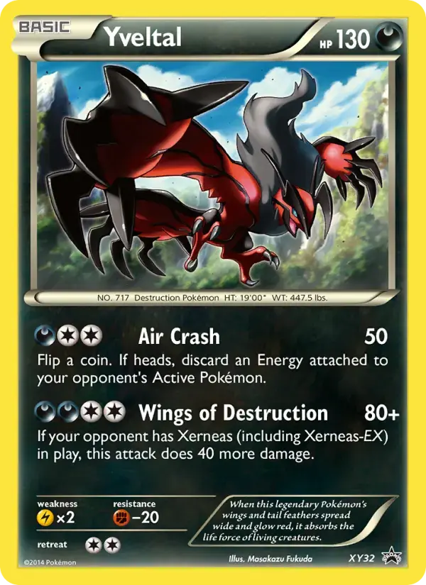 Carte Pokémon Yveltal #XY32 — Promos X&Y