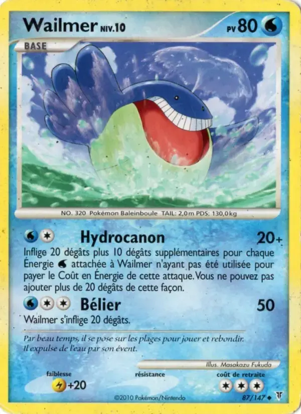 Carte Pokémon Wailmer #87 — Vainqueurs Suprêmes
