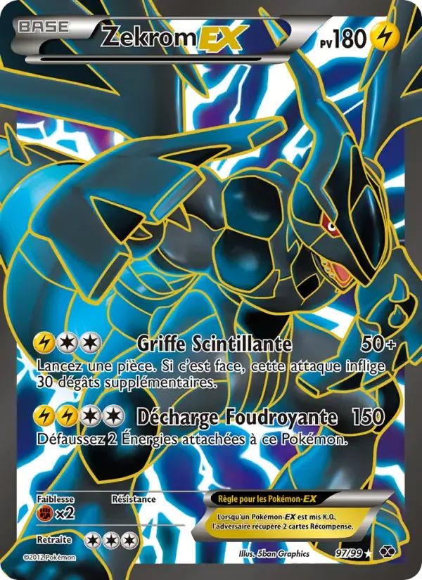 Carte Pokémon Zekrom-EX #97 — Destinées Futures