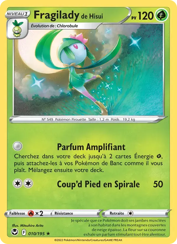 Carte Pokémon Fragilady de Hisui #010 — Tempête Argentée