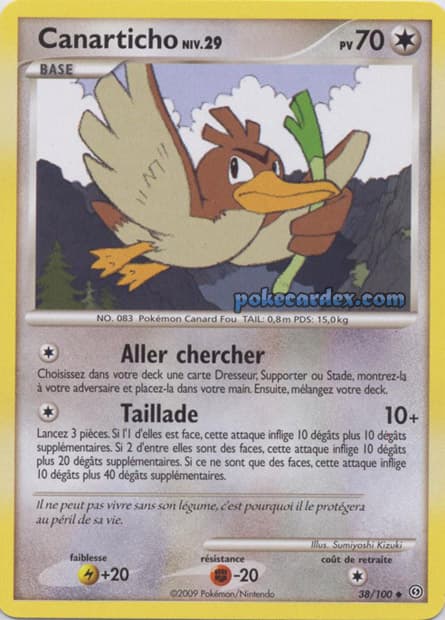 Carte Pokémon Canarticho #38 — Tempête