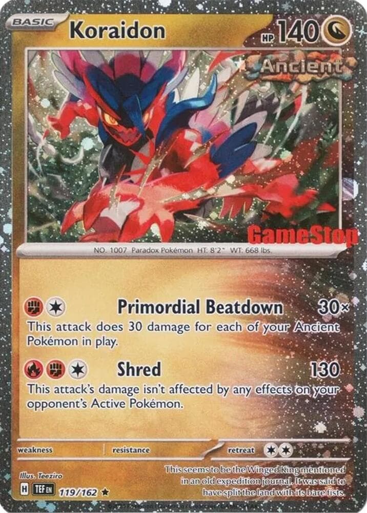 Koraidon #119 Stamp V2 — Temporal Forces