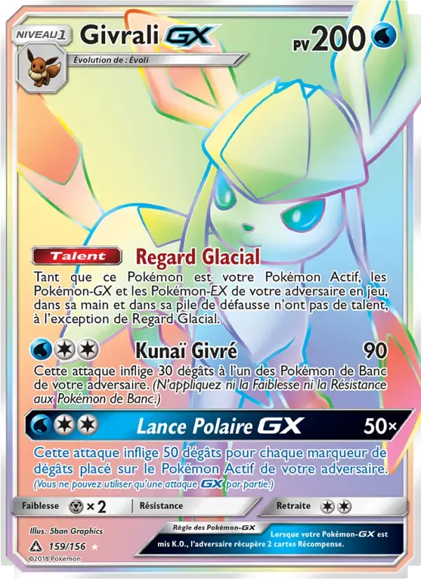 Carte Pokémon Givrali GX #159 — Ultra-Prisme