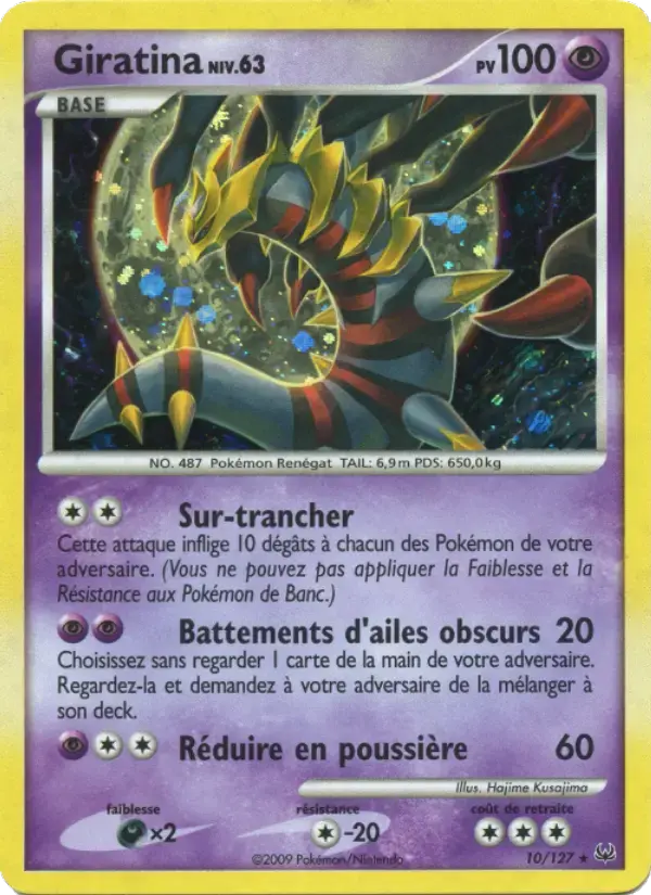 Carte Pokémon Giratina #10 — Platine