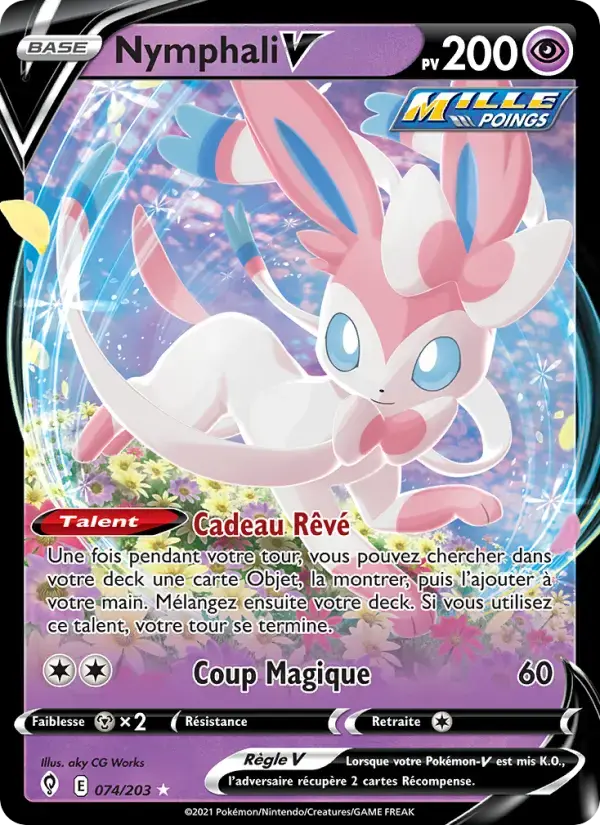Carte Pokémon Nymphali V #74 — Évolution Céleste