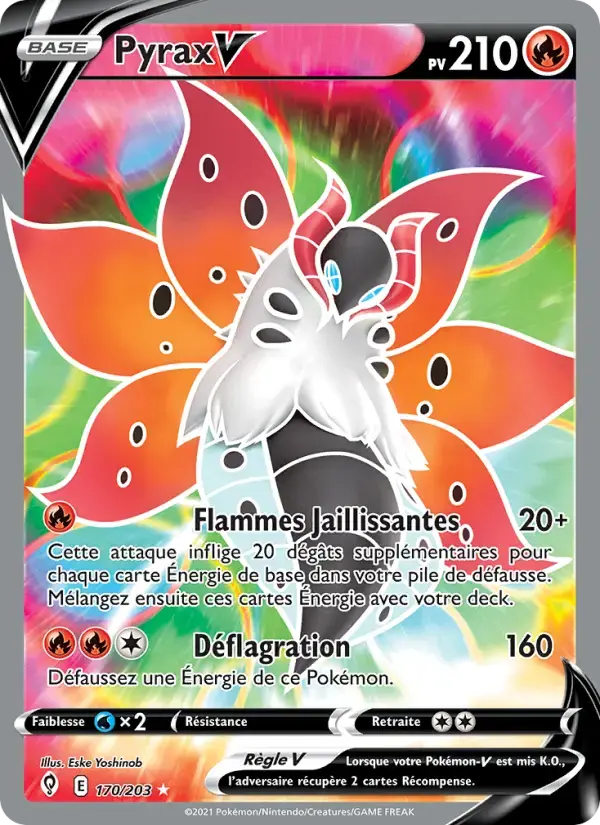 Carte Pokémon Pyrax V #170 — Évolution Céleste