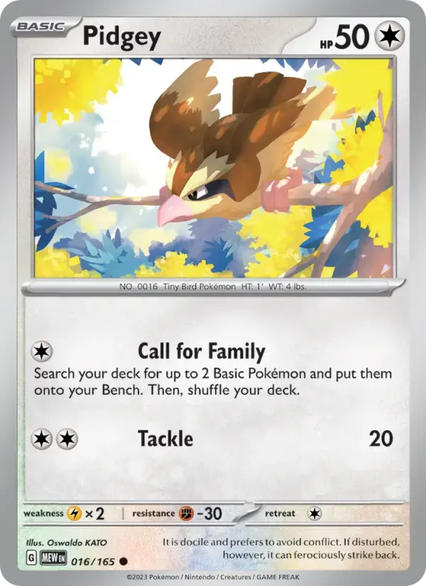 Pidgey #016 — 151