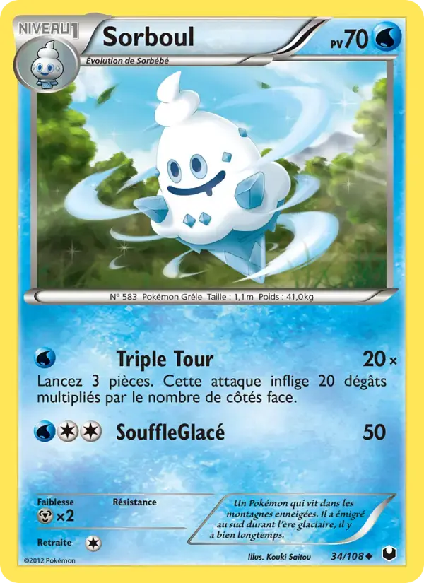 Carte Pokémon Sorboul #34 — Explorateurs Obscurs