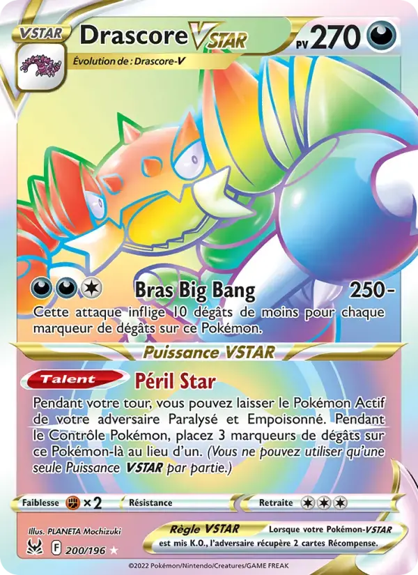 Carte Pokémon Drascore VSTAR #200 — Origine Perdue
