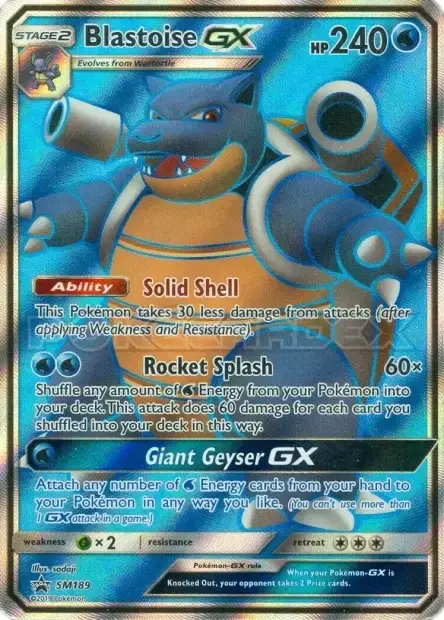 Carte Pokémon Tortank-GX #SM189 — Jumbo