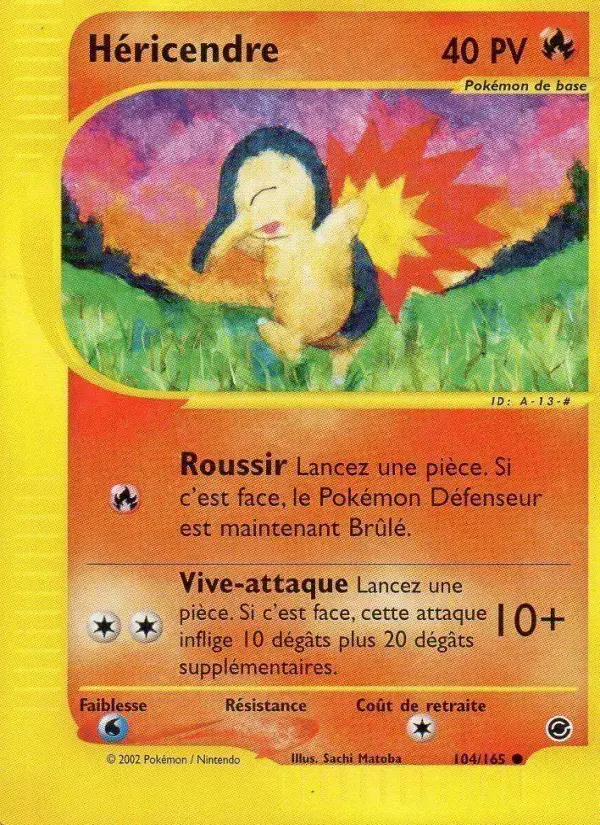 Carte Pokémon Héricendre #104 — Expédition