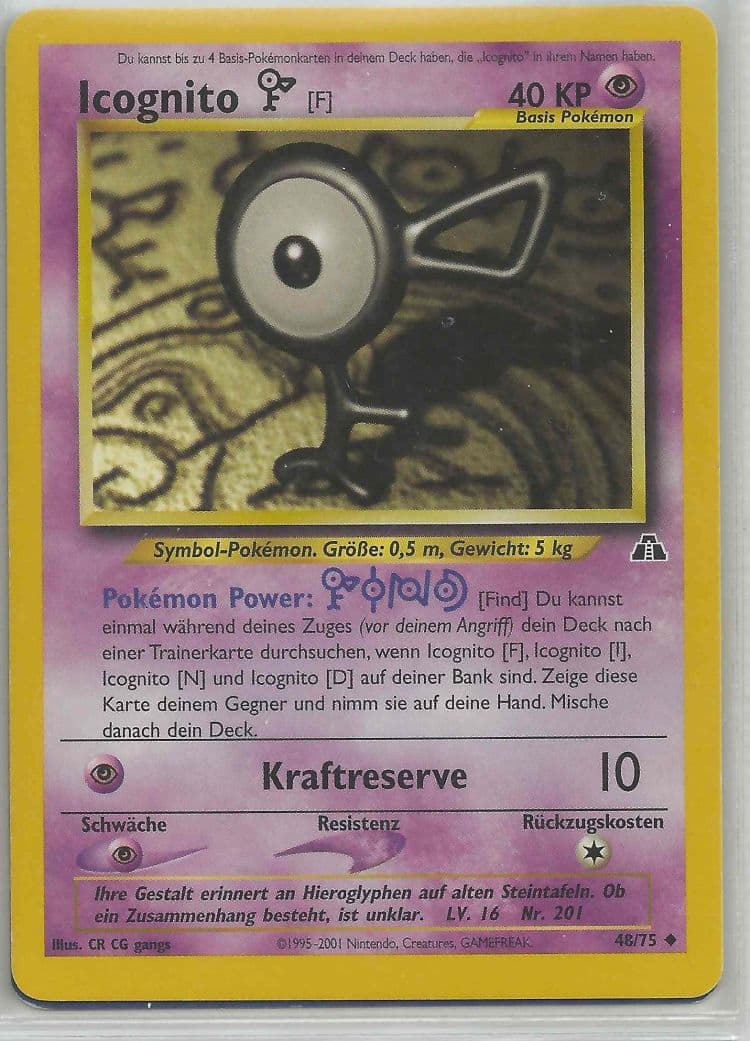 Carte Pokémon Zarbi F #48 — Neo Discovery