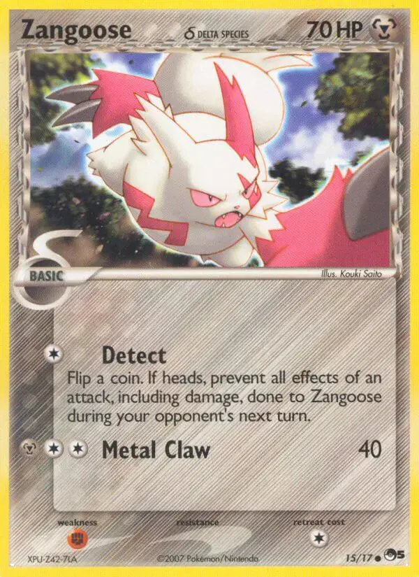 Carte Pokémon Mangriff δ #15 — POP 5