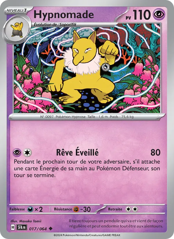 Carte Pokémon Hypnomade #017 — Fable Nébuleuse