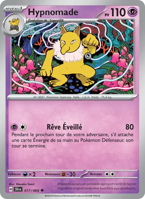 Carte Pokémon Hypnomade #017 — Fable Nébuleuse