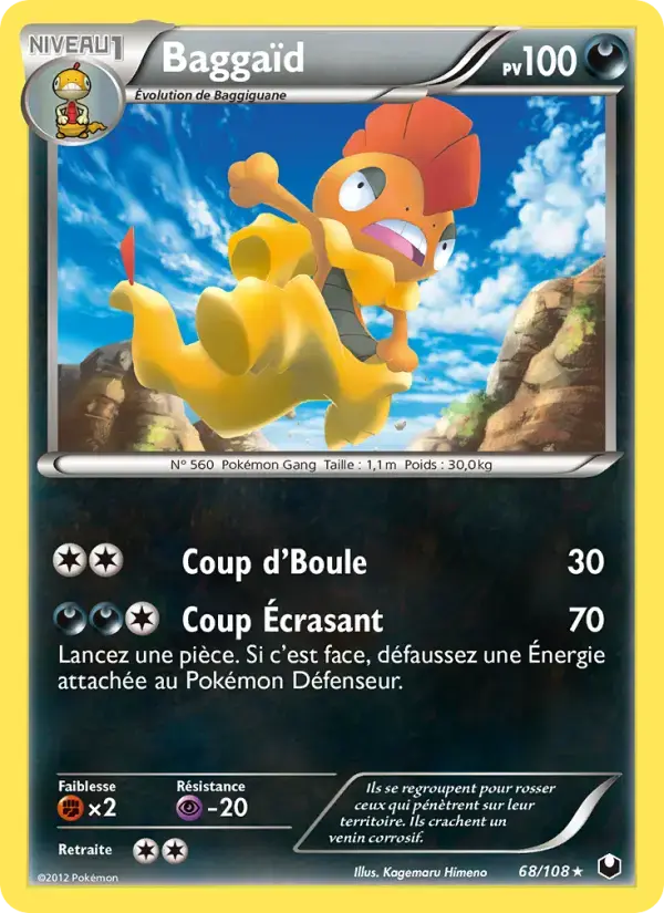 Carte Pokémon Baggaïd #68 — Explorateurs Obscurs