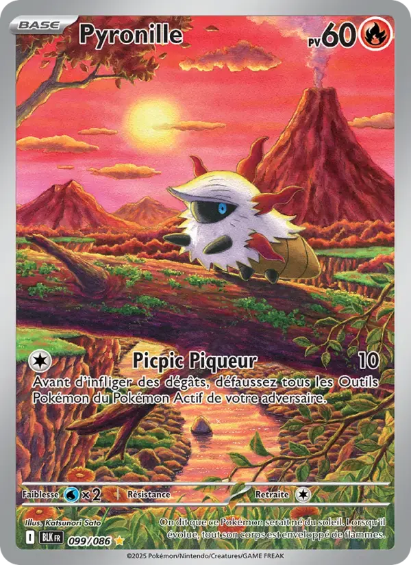 Carte Pokémon Pyronille #099 — Foudre Noire