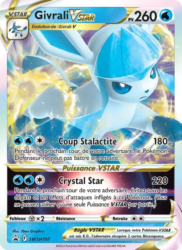 Carte Pokémon Givrali VSTAR #SWSH197 — Promos Épée et Bouclier