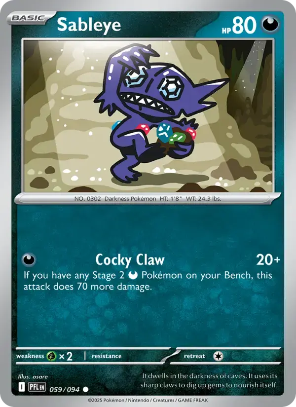 Sableye #059 — Phantasmal Flames