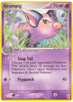 Grumpig #3 — EX Trainer Kit 2 (Plusle)