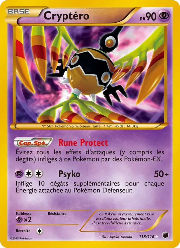 Carte Pokémon Cryptéro #118 — Glaciation Plasma
