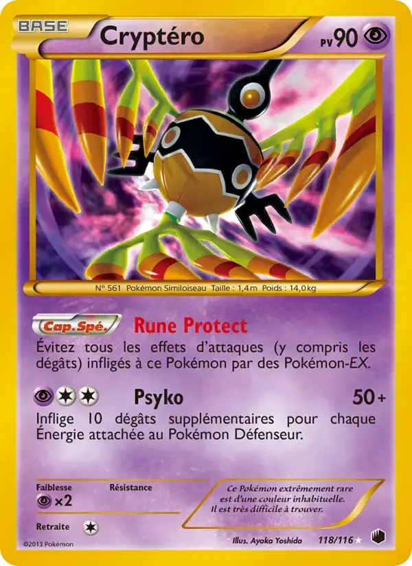 Carte Pokémon Cryptéro #118 — Glaciation Plasma