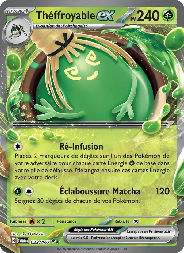 Carte Pokémon Théffroyable-ex #023 — Mascarade Crépusculaire