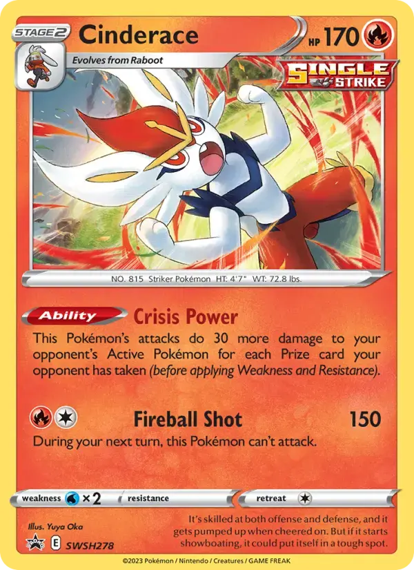Cinderace #SWSH278 — Sword & Shield Promos