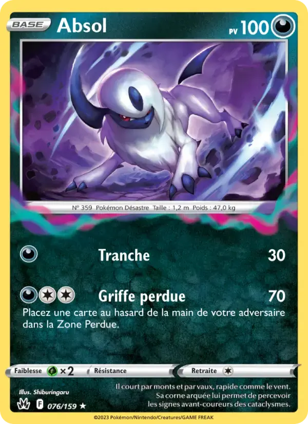 Carte Pokémon Absol #076 — Zénith Suprême