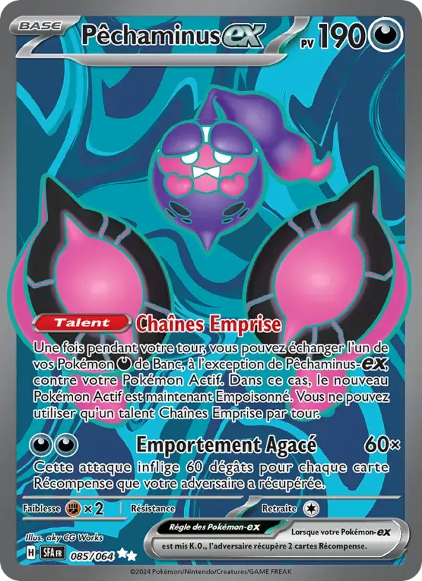 Carte Pokémon Pêchaminus-ex #085 — Fable Nébuleuse