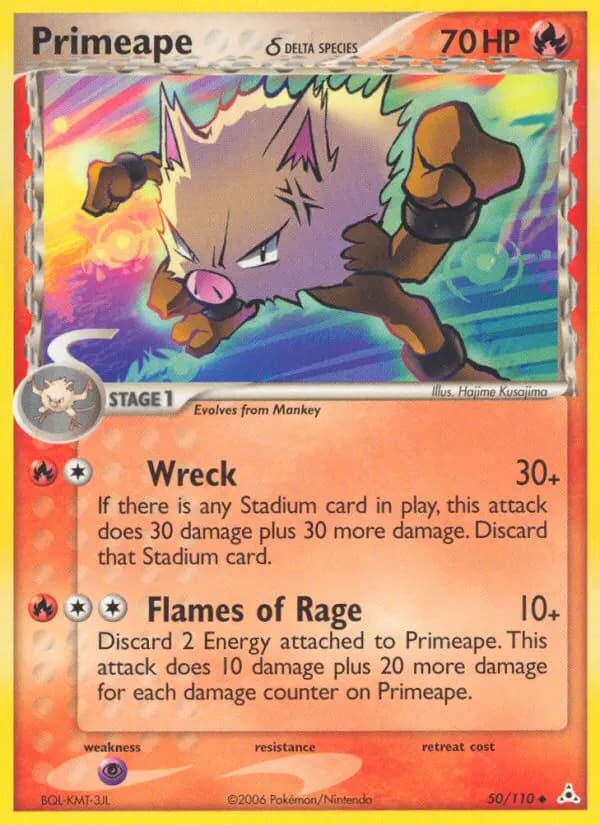 Primeape δ #50 — Holon Phantoms