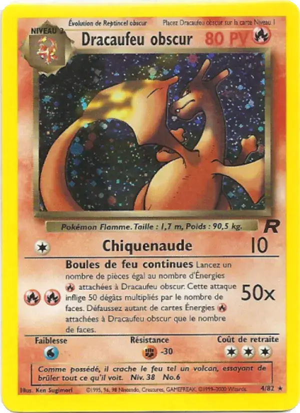 Carte Pokémon Dracaufeu obscur #4 — Team Rocket