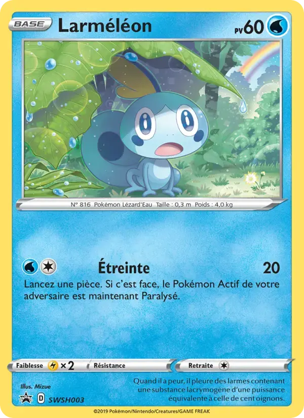 Carte Pokémon Larméléon #SWSH003 — Promos Épée et Bouclier