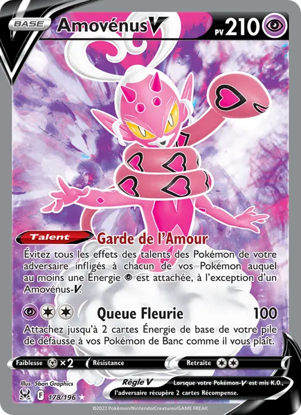 Carte Pokémon Amovénus V #178 — Origine Perdue