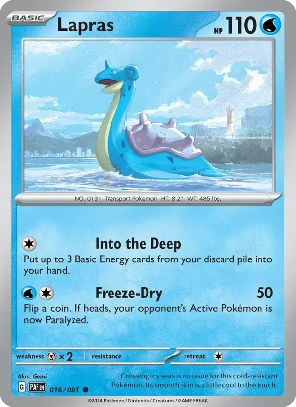Lapras #016 — Paldean Fates
